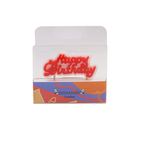 All About Baking - AAB Red HBD Candle