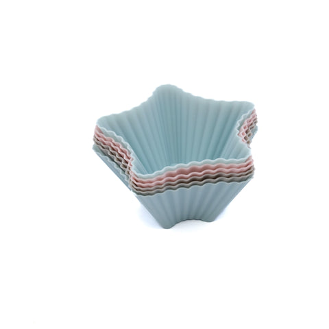 872100 Set of 6 Star Baking Cups
